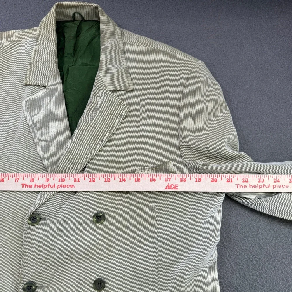 Vintage Corduroy Matiles Shop Jacket Men 41R Double Breasted Thrashed Grunge